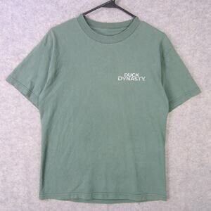 Duck Dynasty Shirt Mens Medium Green Graphic Si Robertson TV Show Funny Tee